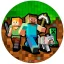 Minecraft témájú tortaostya, ostyalap