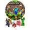 Minecraft témájú tortaostya, ostyalap