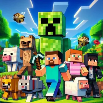 Minecraft témájú tortaostya, ostyalap