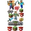 Minecraft témájú tortaostya, ostyalap