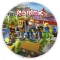 Roblox témájú tortaostya,ostyalap