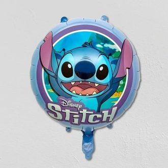  Party Kellék.Stitch kerek,kék,fólia lufi