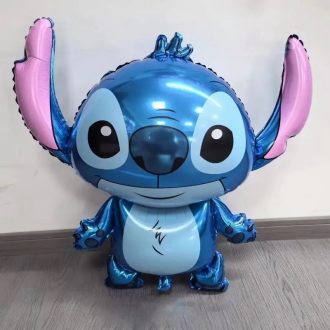  Party Kellék.Stitch alakú ,kék fólia lufi