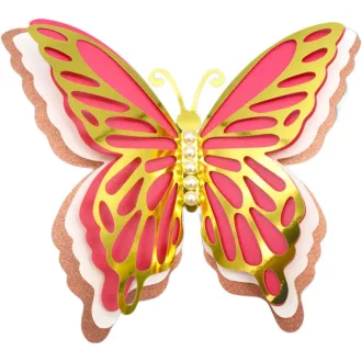 3D Nagy pillangó dísz