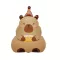 Capybara témájú , tortával fólia lufi