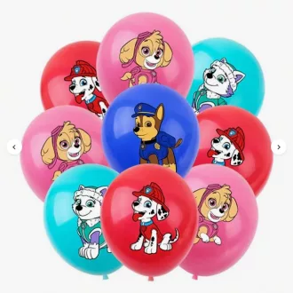   Mancsőrjárat Paw Patrol  témájú színes lufi csomag 10 db/csomag