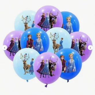 Jégvarázs,Frozen, témájú,  lufi csomag 18db/csomag