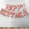 Party Kellék. Rose gold színű Happy Birthday lufi füzér 