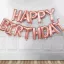 Party Kellék. Rose gold színű Happy Birthday lufi füzér 