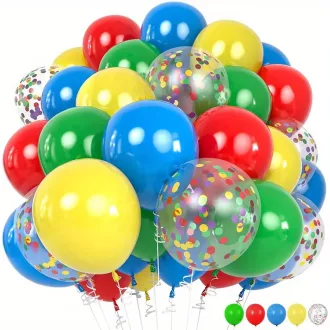  Party Kellék.Színes lufi csomag 46 db/csomag