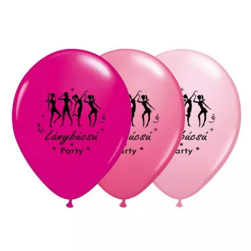 Party Kellék. Lánybúcsú latex lufi 6 db/ csomag