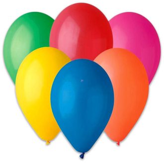 Party Kellék.Latex lufi 50 db/csomag 23 cm erős színű