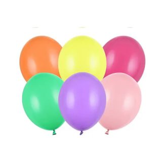 Latex lufi 50 db/csomag 23 cm macaron színű