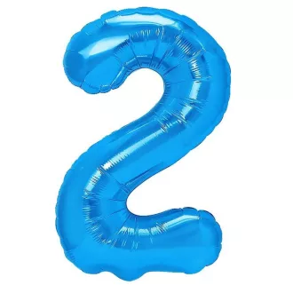 Party Kellék. Kék szám fólia lufi  2