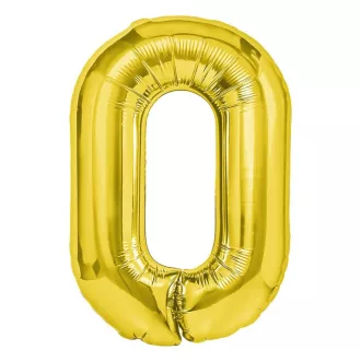Party Kellék. Arany színű szám fólia lufi 0